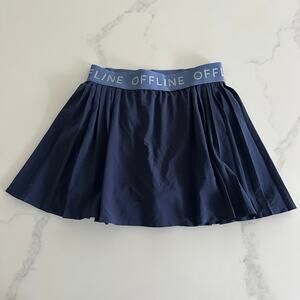 Aerie Navy Blue Skort with Gray Waistband